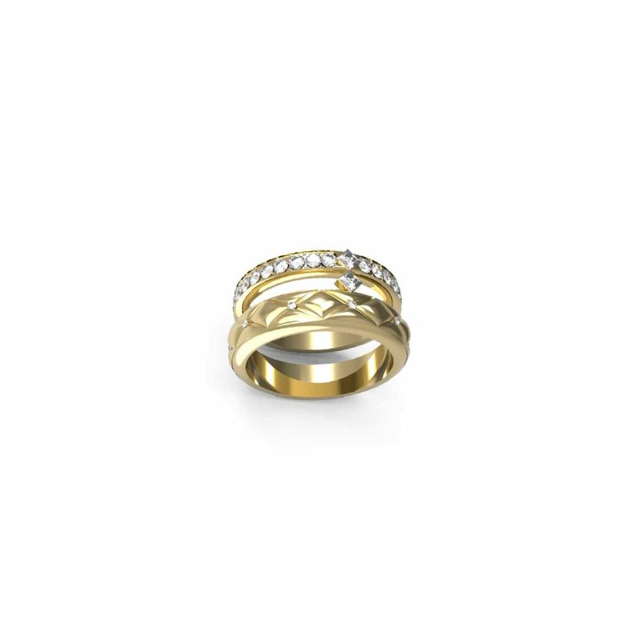 Ring til kvinder Guess JUBR04586JWYG52 12 Gylden #1