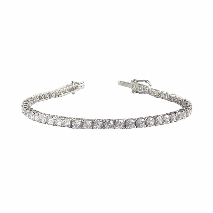 Armbnd til kvinder Albert M. WSOX00568.RD.WHI.19 Slvfarvet #1