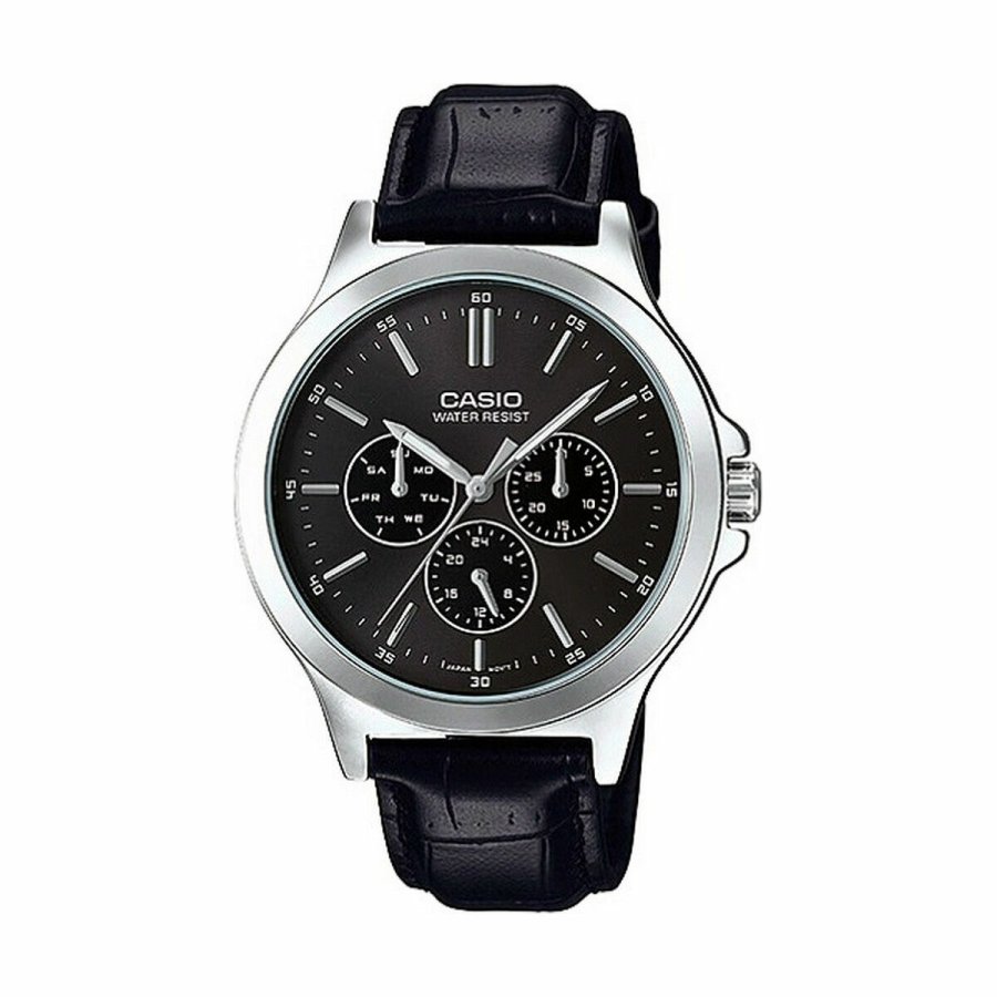 Herreur Casio MULTIFUNCTION BLACK, LEATHER Sort ( 41,5 mm) ( 40 mm) #1