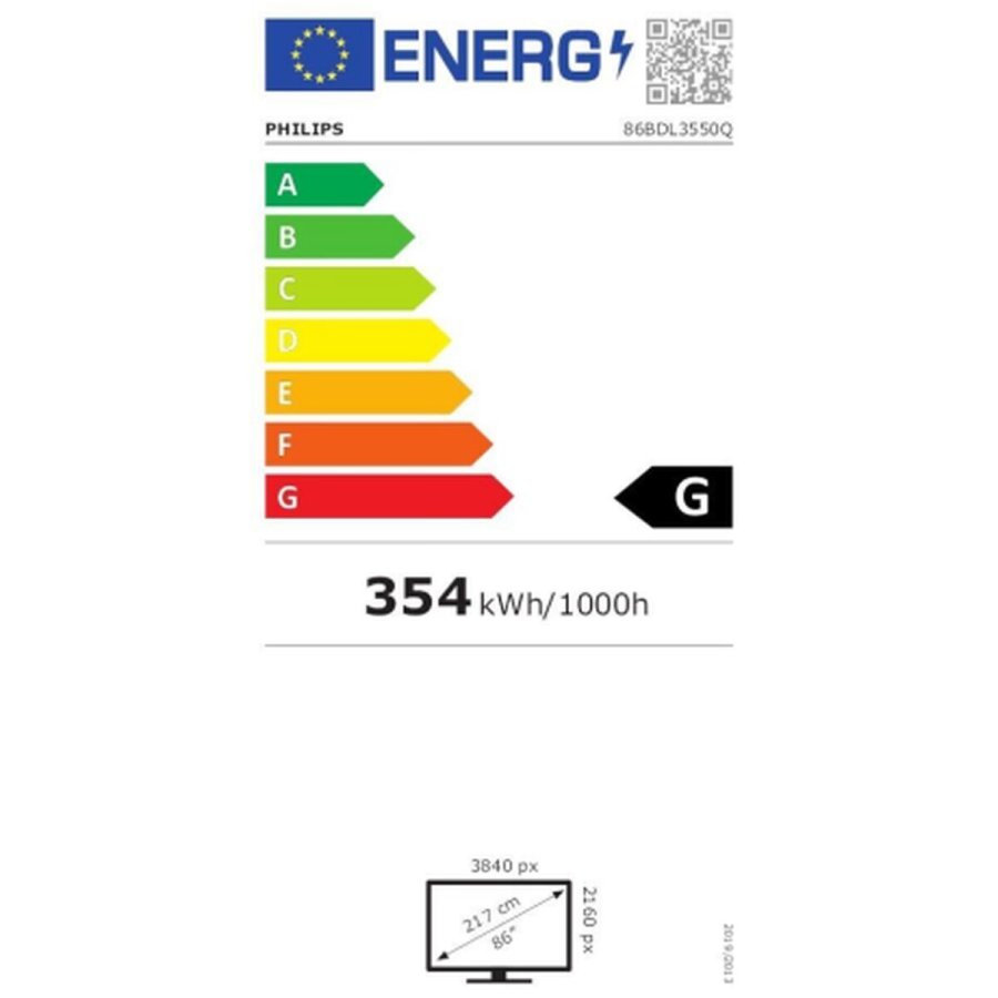 Videovg Monitor Philips 86BDL3511Q/00 4K 4K Ultra HD 86