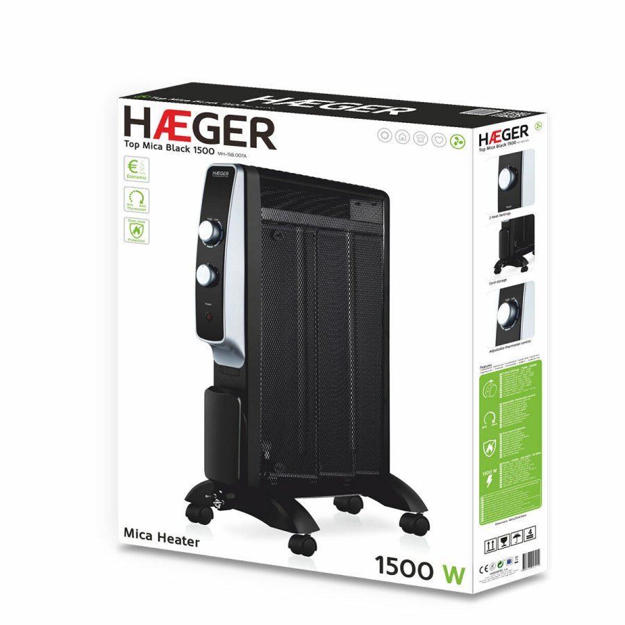 Varmeapparat Haeger MH-15B.007A 1500 W Sort #2