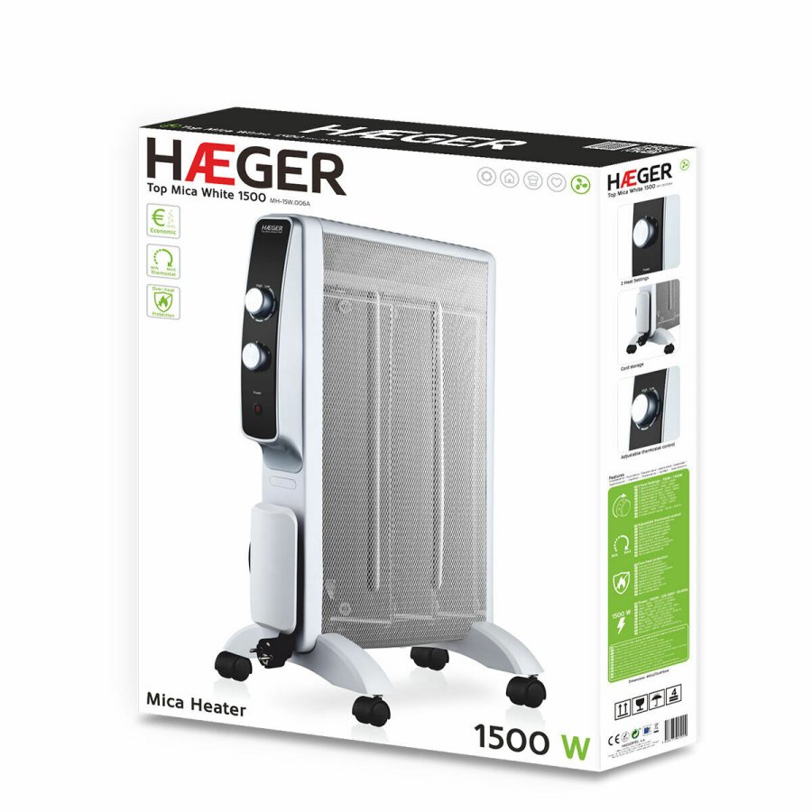Varmeapparat Haeger MH-15W.006A Hvid 1500 W #5