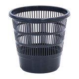 Papirkurv Plastiken rist Sort polypropylen 16 L #1