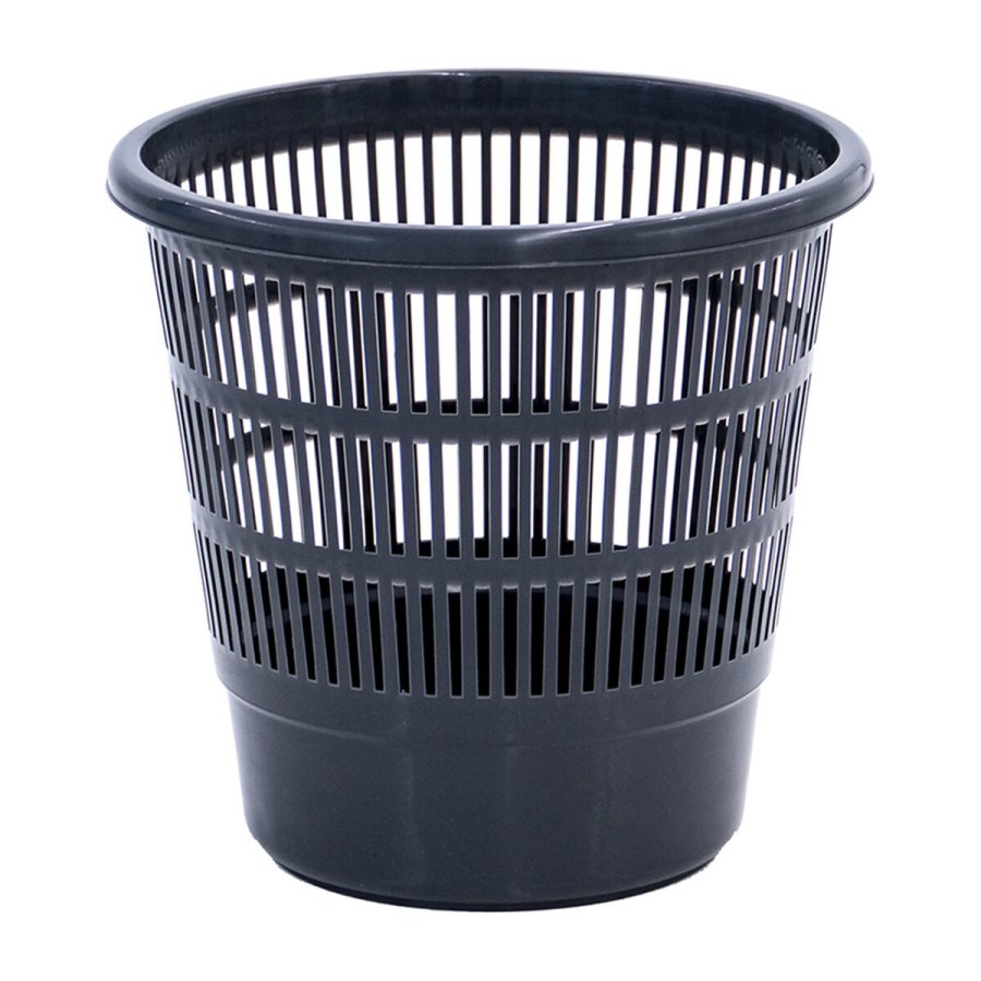 Papirkurv Plastiken rist Sort polypropylen 16 L #1
