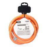 Rr til butangas EDM 74195 Butaflex 1,5 m 9 x 15 mm Dobbelt lag 2 fjederbndsklemme #1