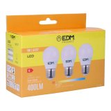 Pakke med 3 LED-lamper EDM 98201 G 35 W 5 W 50 W E27 3200 Lm � 4,5 x 8 cm (3200 K) #1