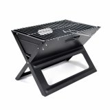 Fleksibel brbar grill til brug med trkul X-formet 45 x 30 x 35 cm Jern #1