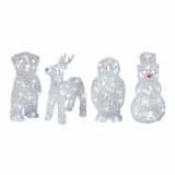 Dekorativ havefigur Lumineo 491031 dyr 17 x 12 x 23 cm Jul #1