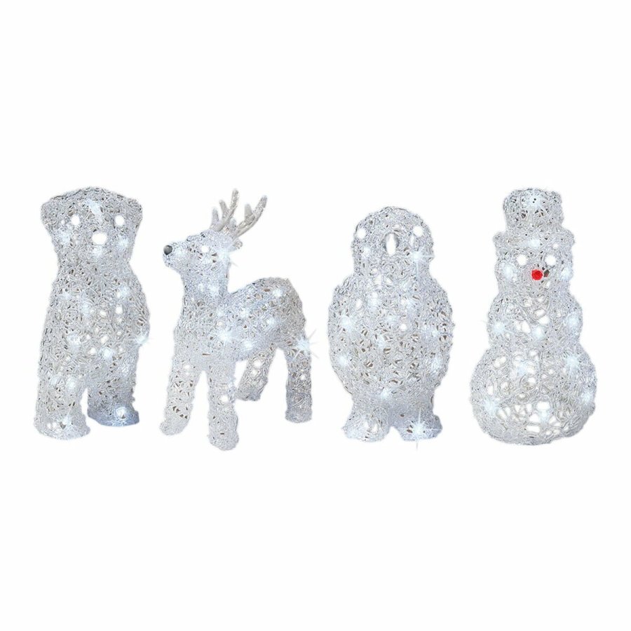 Dekorativ havefigur Lumineo 491031 dyr 17 x 12 x 23 cm Jul #1