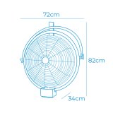 Vgventilator EDM 33520 Sort 120 W industriel Ceiling #2