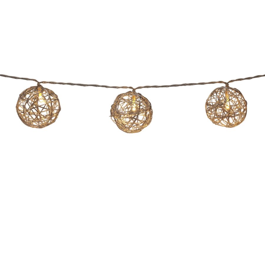 LED guirlande Lifetime S�lvfarvet Julekugler #1