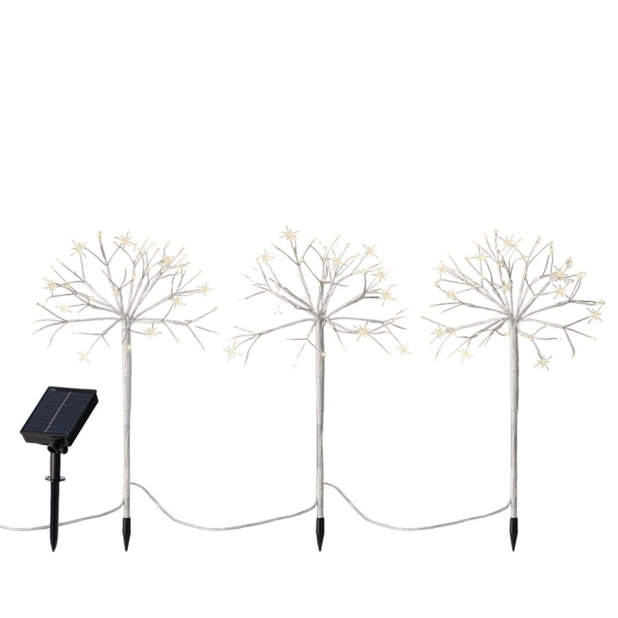 LED-haveplsst Lumineo Hvid Jul Mini (3 Dele) #1