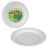 plade Best Products Green Sukkerrr  17 cm Hvid Biologisk nedbrydelig Engangsanvendelse 25 enheder #1