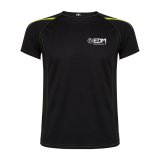 Kort�rmet T-shirt til M�nd EDM Sort #1