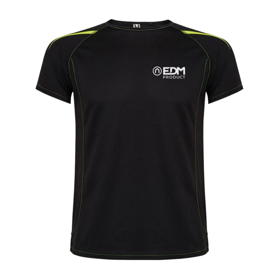 Kort�rmet T-shirt til M�nd EDM Sort #1
