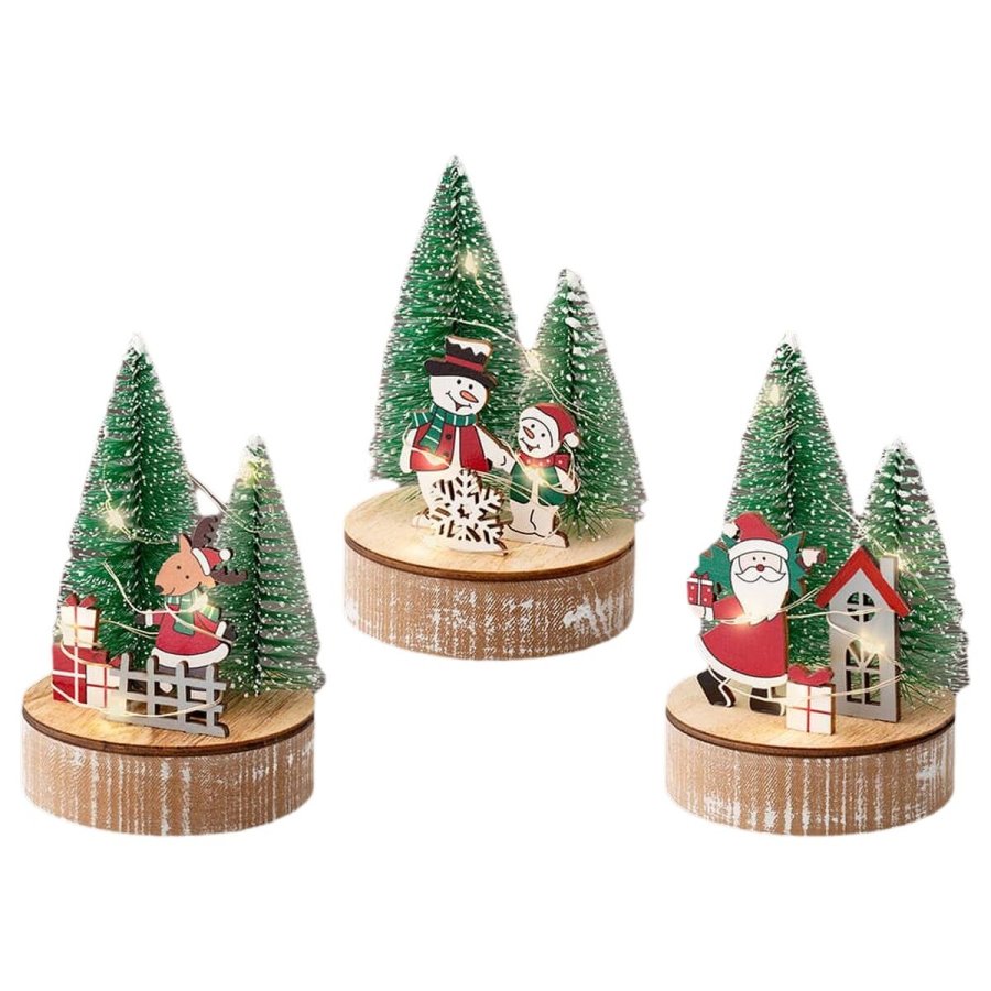 Dekorativ figur Lumineo Jul � 8 x 12 cm #1