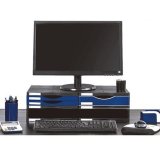 Skrm bord sttte Archivo 2000 polystyren Bl Sort 36 x 60 x 16,5 cm #2