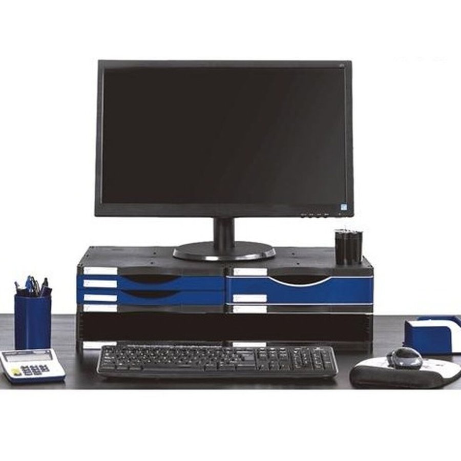 Skrm bord sttte Archivo 2000 polystyren Bl Sort 36 x 60 x 16,5 cm #2