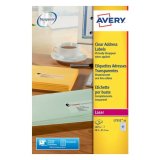 Selvklbende etiketter Avery Gennemsigtig 210 x 297 mm 38,1 x 21,2 mm #1