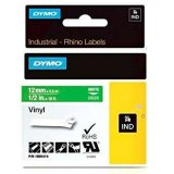 Lamineret tape til mrkningsmaskiner Rhino Dymo ID1-12 12 x 5,5 mm Hvid Grn Lim Auto bindemidler (5 enheder) #2