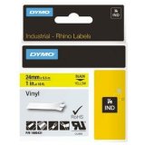 Lamineret tape til mrkningsmaskiner Rhino Dymo ID1-24 24 x 5,5 mm Sort Gul Lim Auto bindemidler (5 enheder) #2