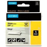 Lamineret tape til mrkningsmaskiner Rhino Dymo ID1-19 19 x 3,5 mm Sort Gul Auto bindemidler (5 enheder) #2