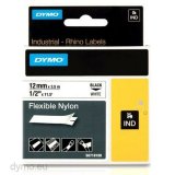 Lamineret tape til mrkningsmaskiner Rhino Dymo ID1-12 12 x 3,5 mm Sort Hvid Auto bindemidler (5 enheder) #2