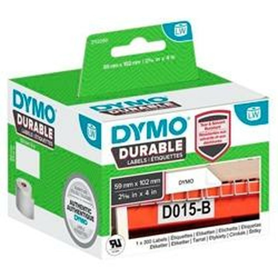 Printer labels Dymo Durable Hvid 102 x 59 mm Sort (6 enheder) #2