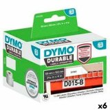 Printer labels Dymo Durable Hvid 102 x 59 mm Sort (6 enheder) #1