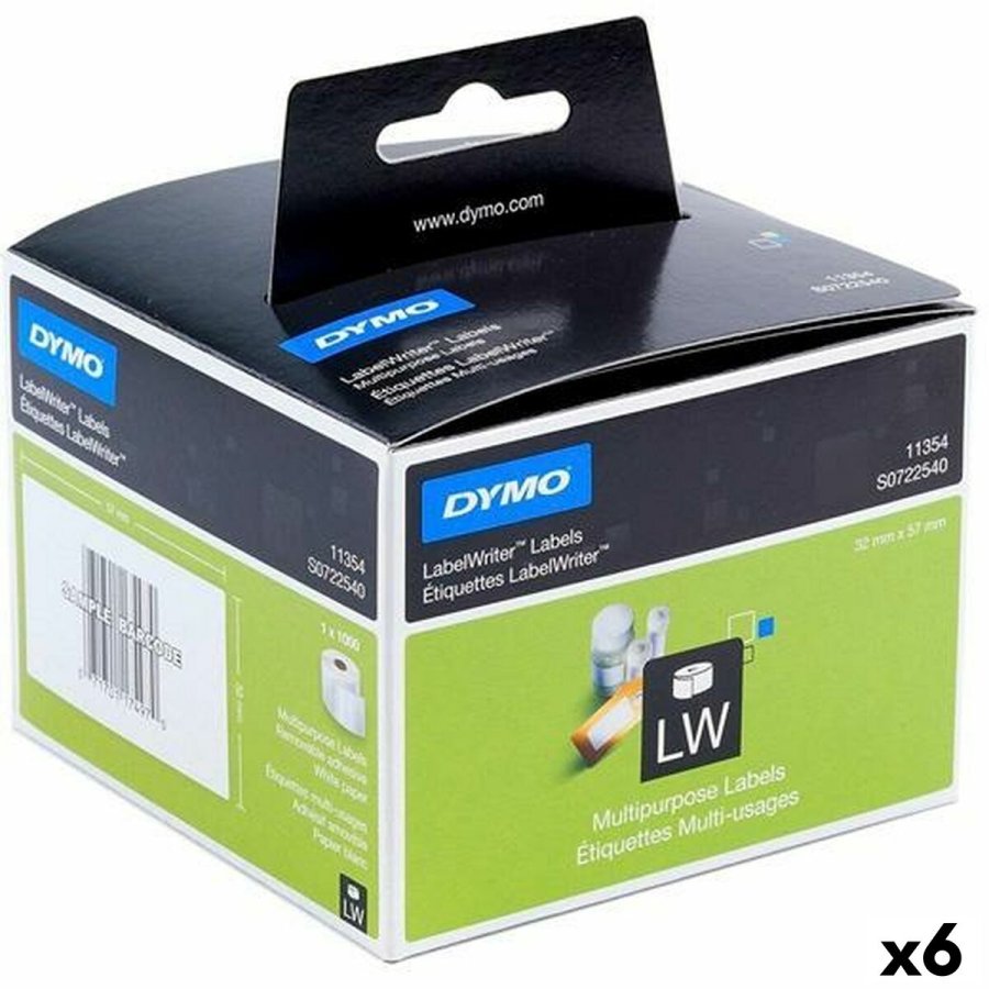 Printer labels Dymo Hvid Sort 32 x 57 mm 1000 Dele (6 enheder) #1