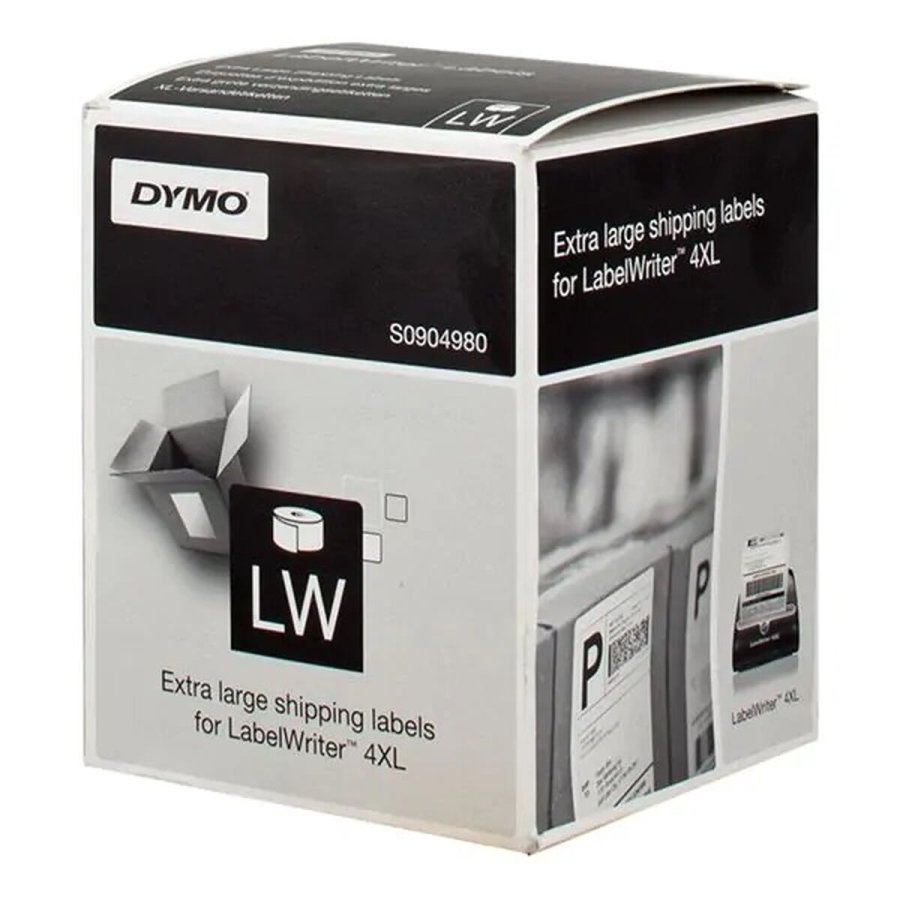 Printer labels Dymo LW 4XL Sort/Hvid 104 x 159 mm (12 enheder) #2