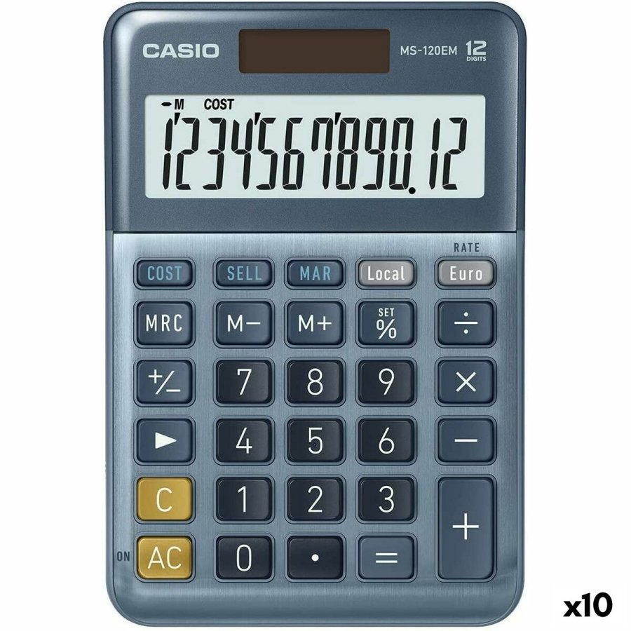 Lommeregner Casio MS-100EM Bl (10 enheder) #1