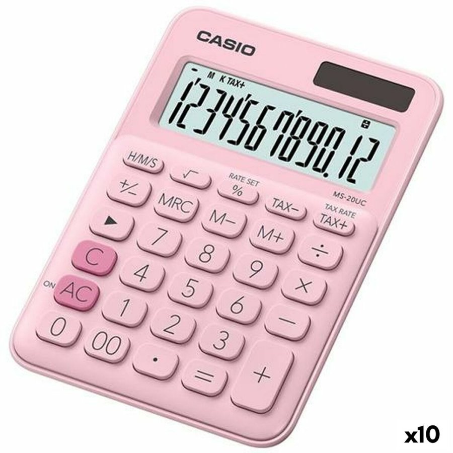 Lommeregner Casio MS-20UC Pink 2,3 x 10,5 x 14,95 cm (10 enheder) #1
