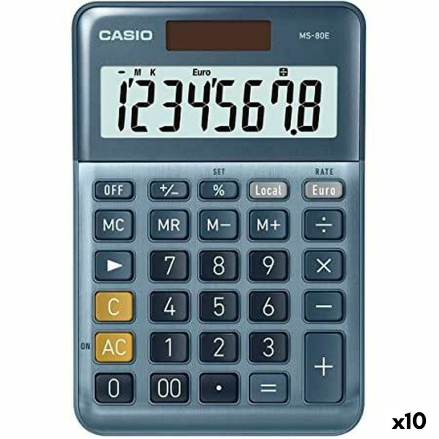Lommeregner Casio MS-80E Bl (10 enheder) #1
