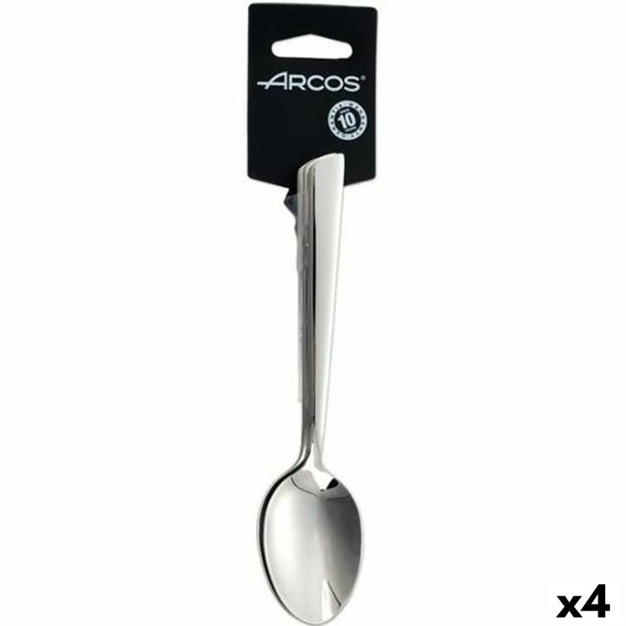 Dessertske st Arcos Toscana Slvfarvet Rustfrit stl (4 enheder) #1