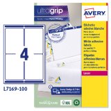 Printer labels Avery L7169 Hvid 100 Ark 99,1 x 139 mm (5 enheder) #2