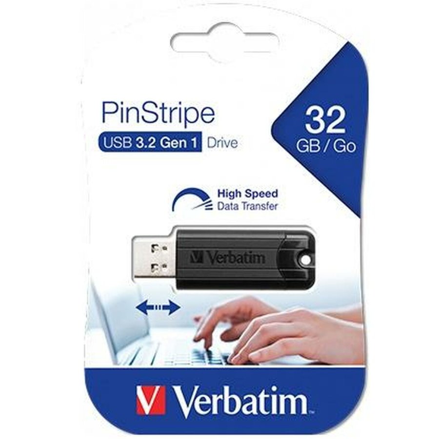 USB-stik Verbatim Pinstripe Sort 32 GB #2