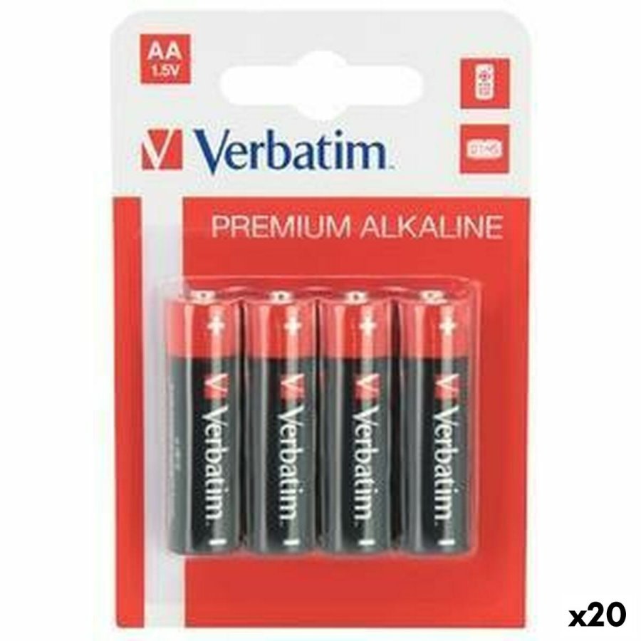 Alkalinebatterier Verbatim LR06 1,5 V (20 enheder) #1