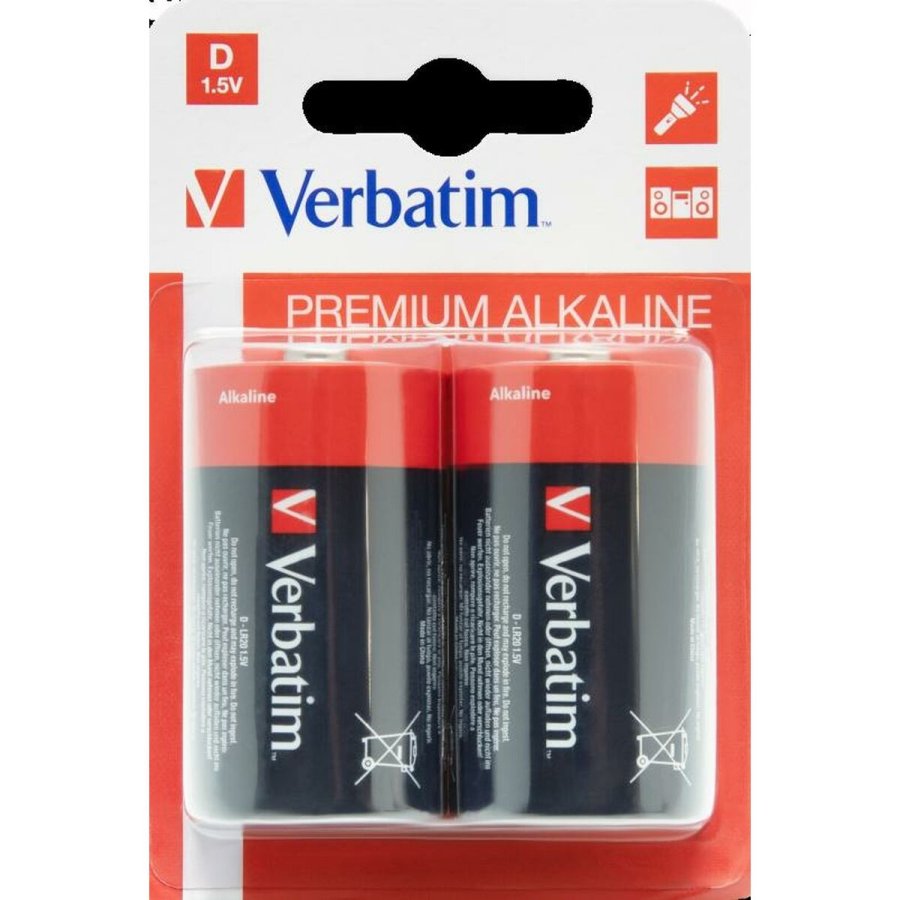 Alkalinebatterier Verbatim LR20 1,5 V (10 enheder) #3