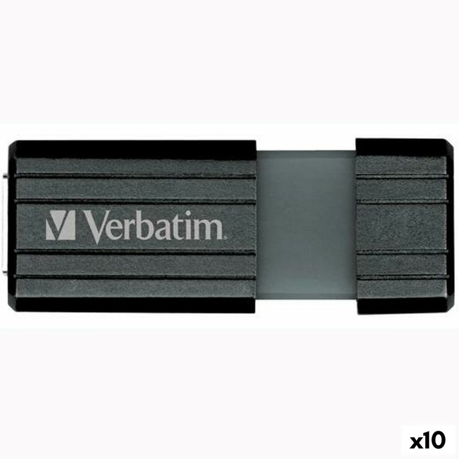 USB-stik Verbatim Store'n'Go PinStripe Sort 16 GB #1
