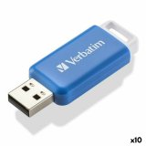 USB-stik Verbatim V DataBar Bl Sort 64 GB #1