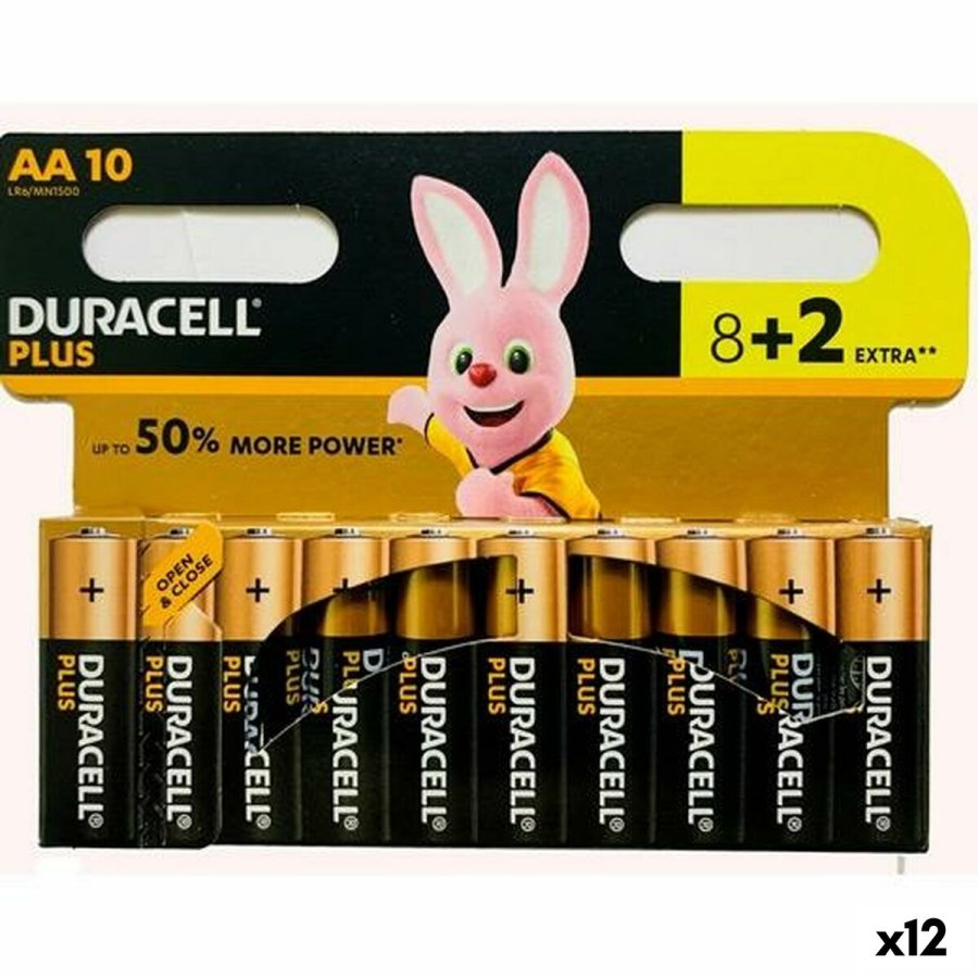 Alkalinebatterier DURACELL Plus 1,5 V LR06 (12 enheder) #1