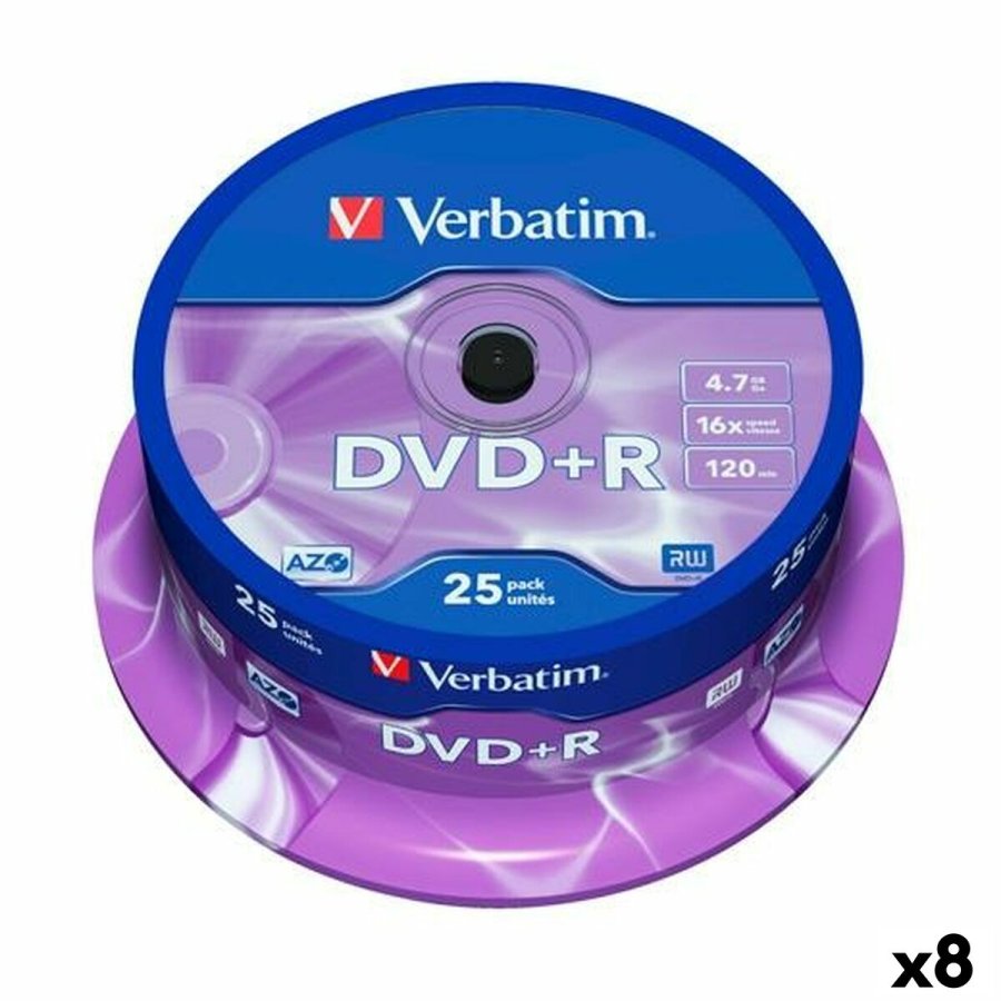 DVD + R Verbatim 4,7 GB 16x (8 enheder) #1