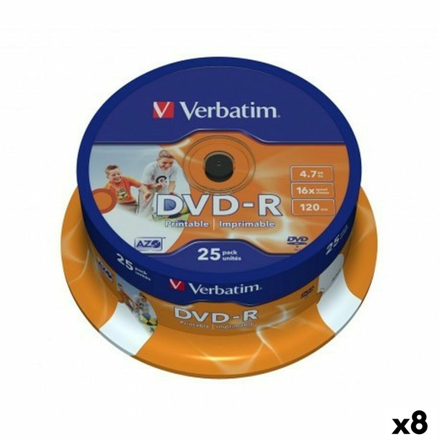 DVD-R Verbatim 4,7 GB 16x (8 enheder) #1