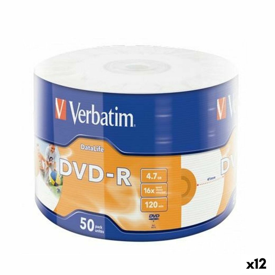 DVD-R Verbatim 4,7 GB 16x (12 enheder) #1
