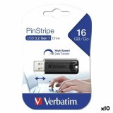 USB stick Verbatim Pinstripe Sort 16 GB (10 enheder) #1