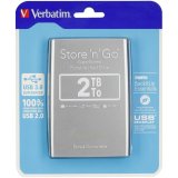 Ekstern harddisk Verbatim STORE 'N' GO Sort Slvfarvet HDD 2 TB (4 enheder) #2