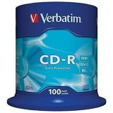 CD-R Verbatim Extra Protection 700 MB 52x 100 Dele (4 enheder) #2