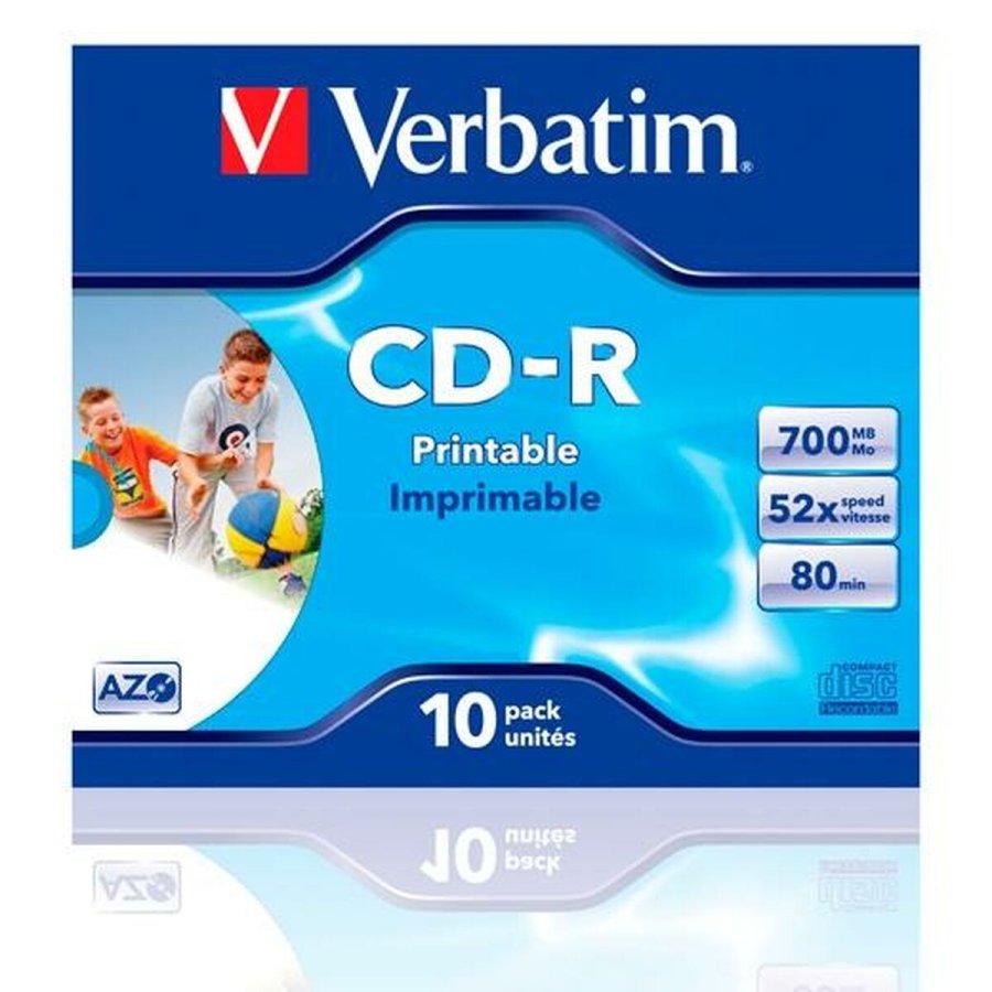CD-R Verbatim CD-R AZO 700 MB 52x 10 Dele (10 enheder) #2