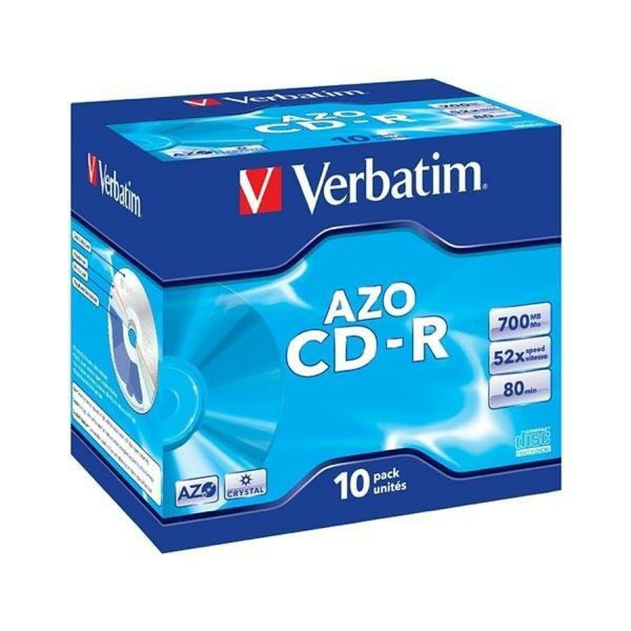 CD-R Verbatim AZO 700 MB 52x 10 Dele (10 enheder) #2